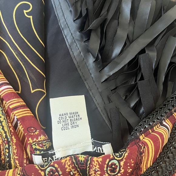 Seventh Avenue Blouse Sz 1X Fringe Sleeves Beachy Hippie Vacation Boho Plus Size - Picture 9 of 9